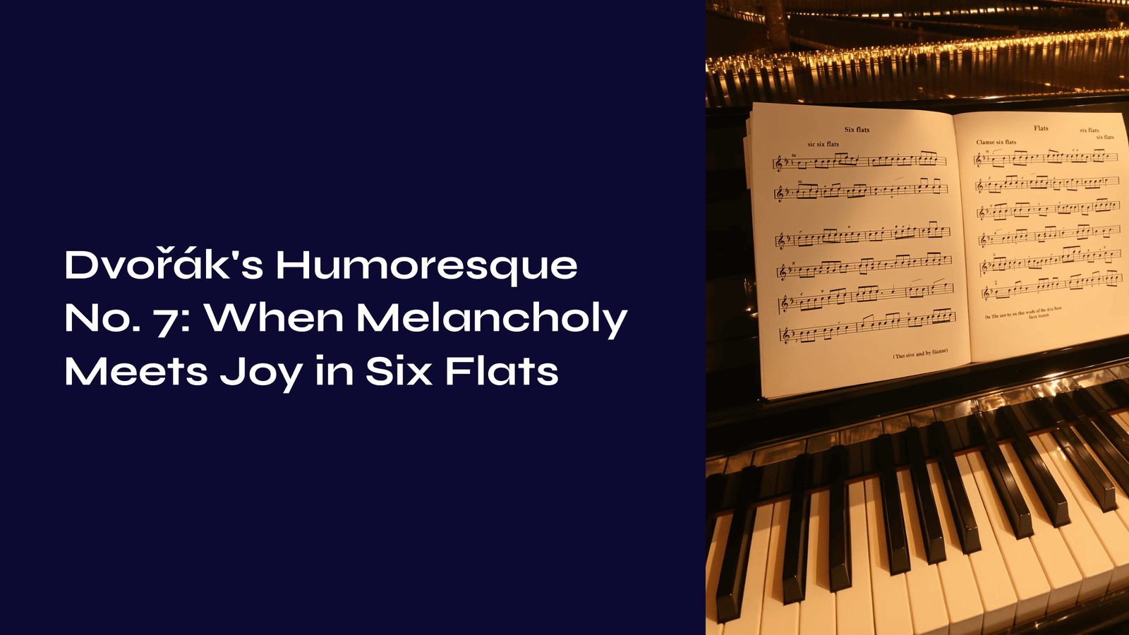 Read more about the article Dvořák’s Humoresque No. 7: When Melancholy Meets Joy in Six Flats