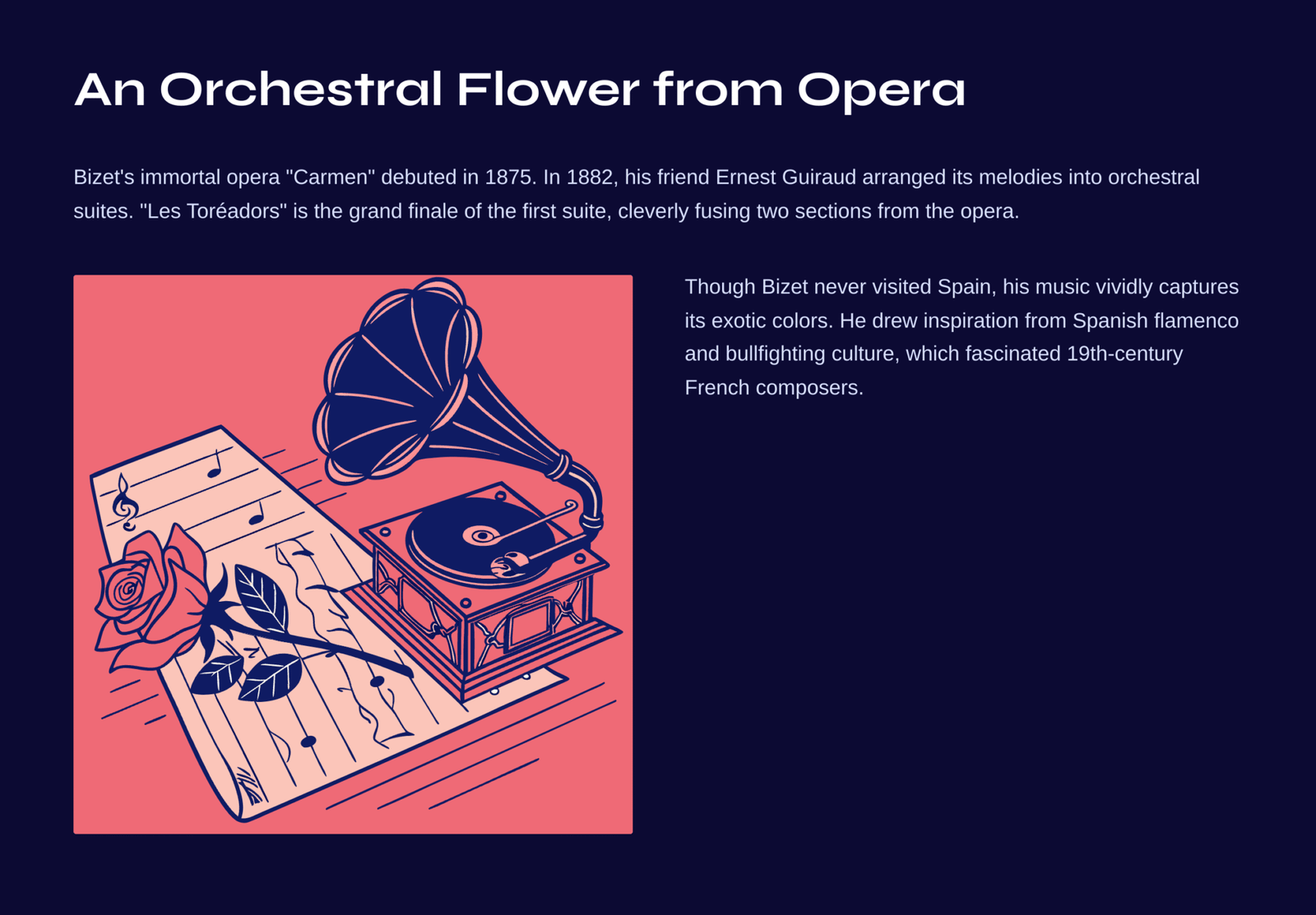 A Magnificent Parade Under the Spanish Sun : Bizet's Carmen Suite No. 1 ...