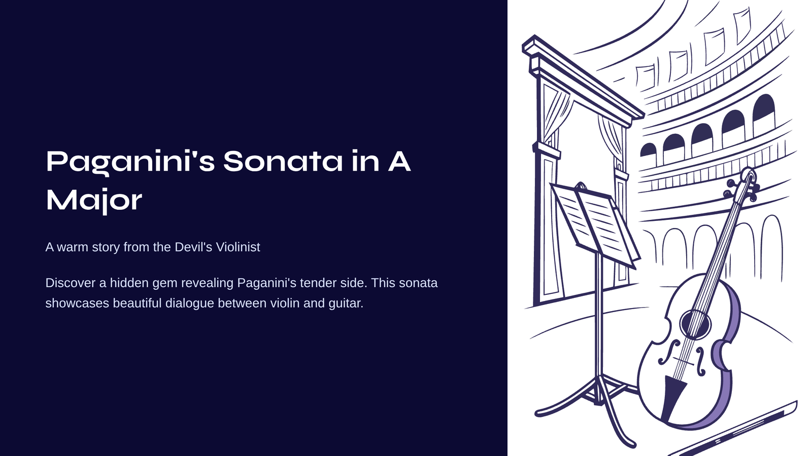 Read more about the article Paganini’s Sonata in A Major for Violin and Guitar