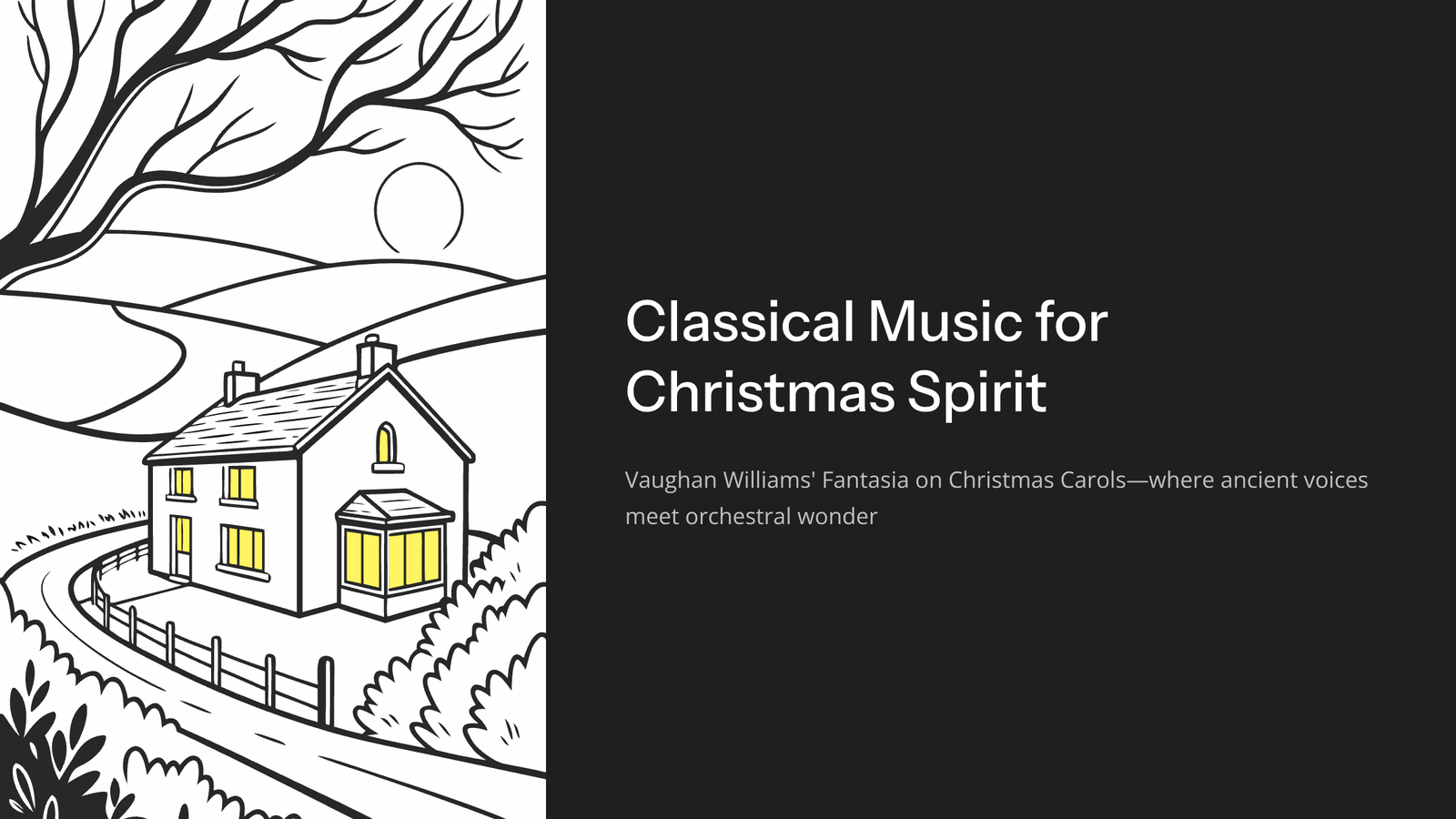 Read more about the article Classical Music for Christmas Spirit: Vaughan Williams’ Fantasia on Christmas Carols – Where Ancient Voices Meet Orchestral Wonder