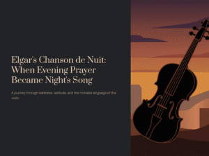 Read more about the article Elgar’s Chanson de Nuit: When Evening Prayer Became Night’s Song