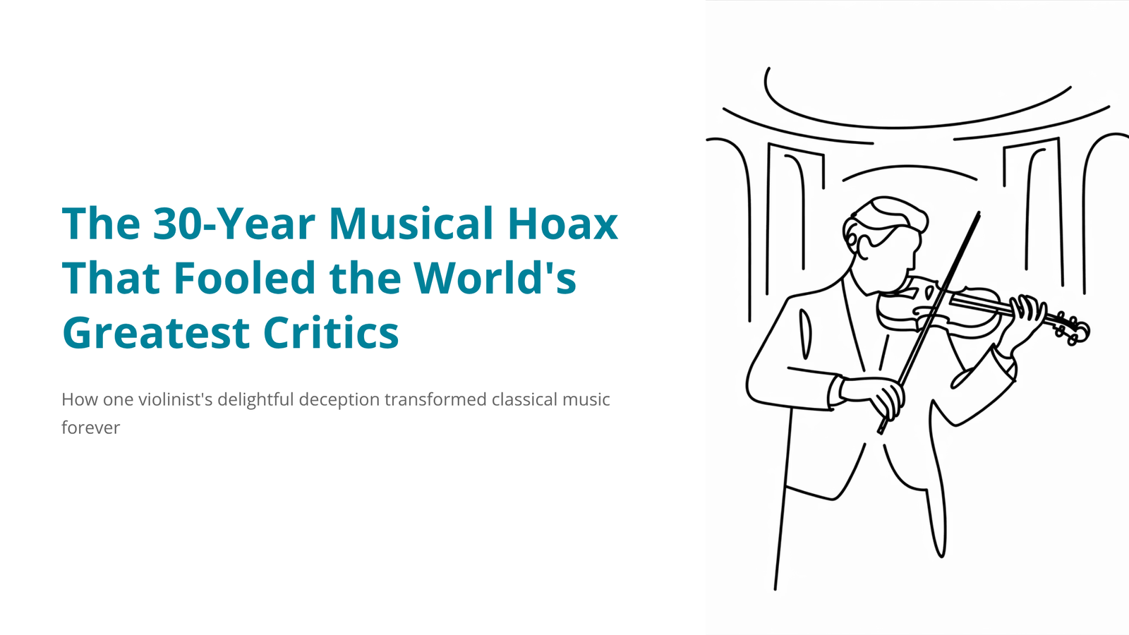 You are currently viewing The 30-Year Musical Hoax That Fooled the World’s Greatest Critics | Kreisler – Liebesfreud