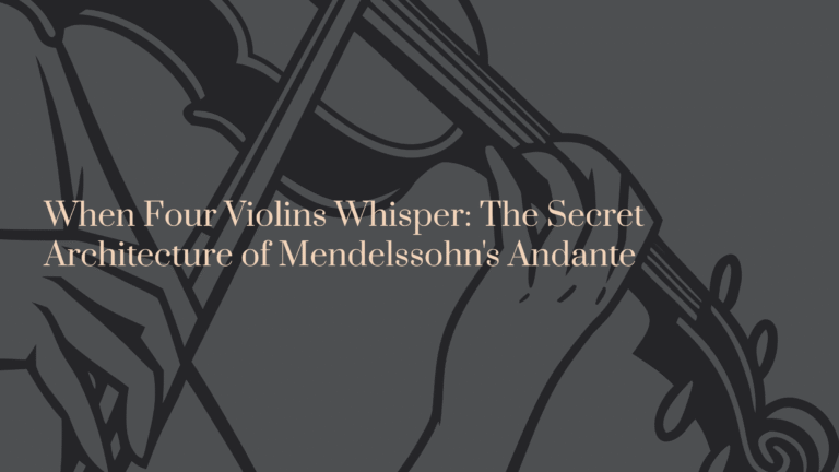 When Four Violins Whisper: The Secret Architecture of Mendelssohn’s Andante
