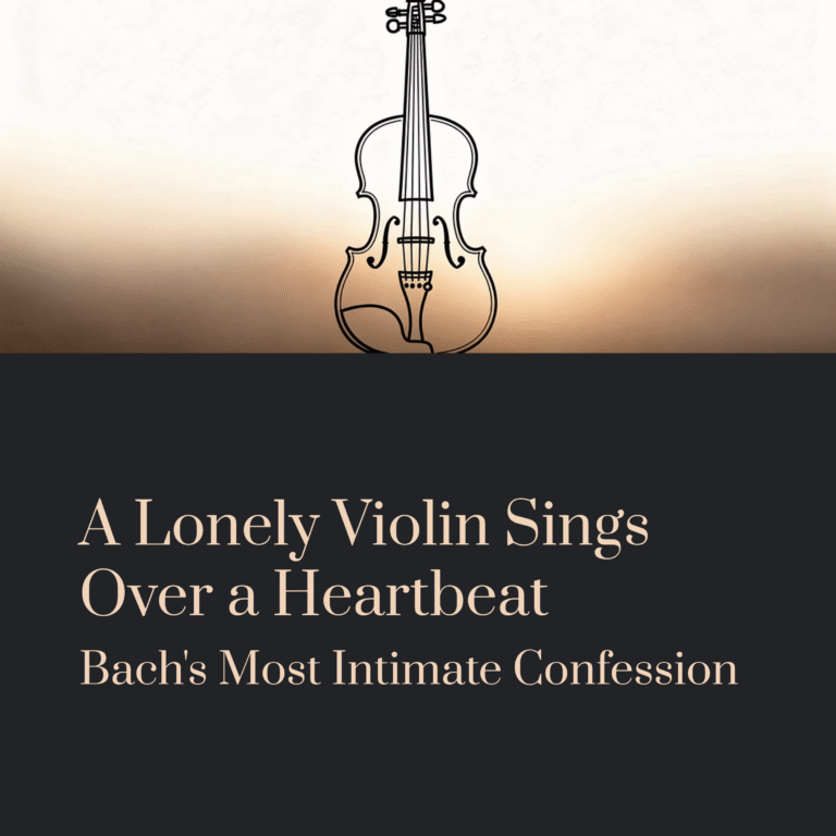 A Lonely Violin Sings Over a Heartbeat — Bach’s Most Intimate Confession | Bach – Violin Concerto No.1, BWV 1041, Andante
