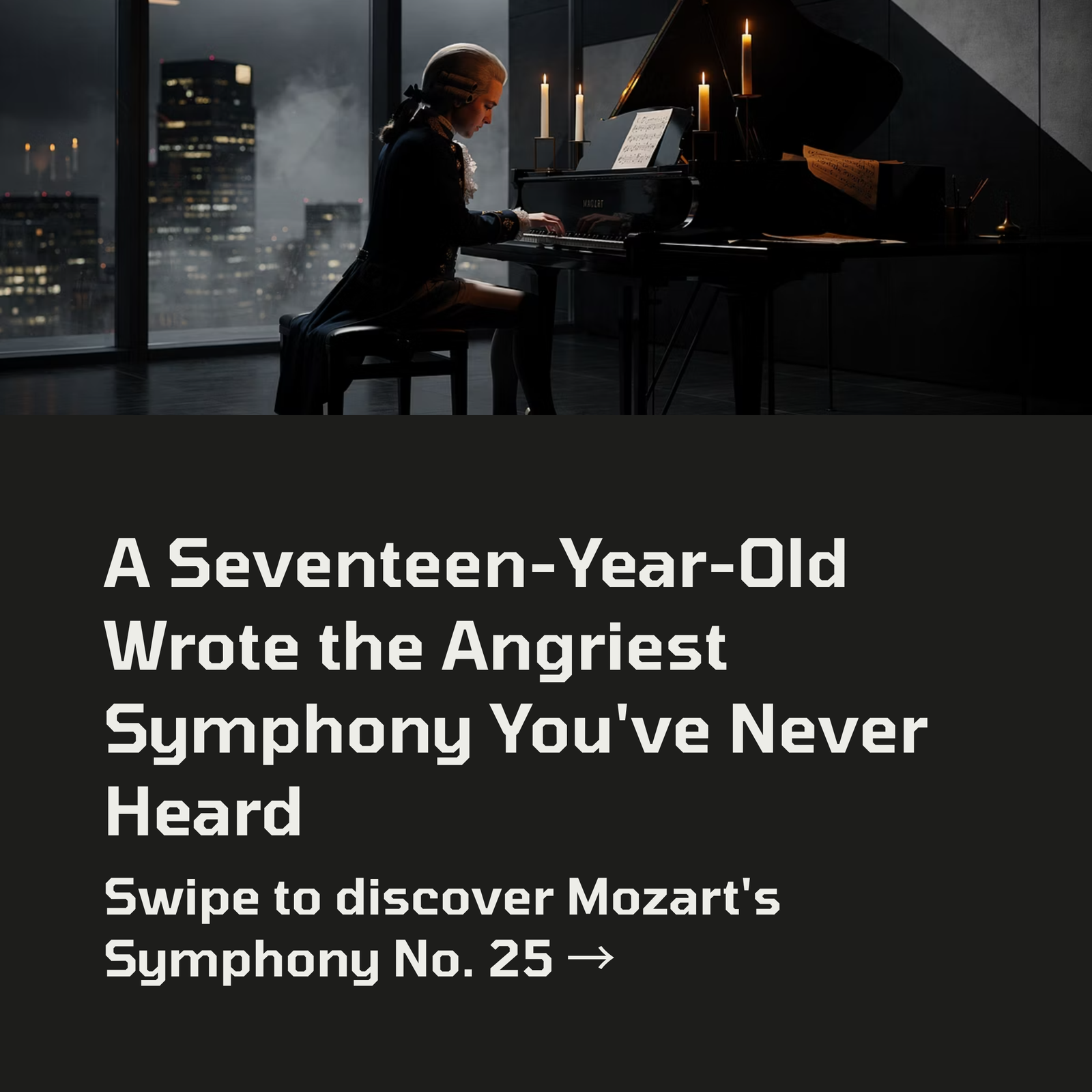 Read more about the article A Seventeen-Year-Old Wrote the Angriest Symphony You’ve Never Heard | Mozart – Symphony No. 25