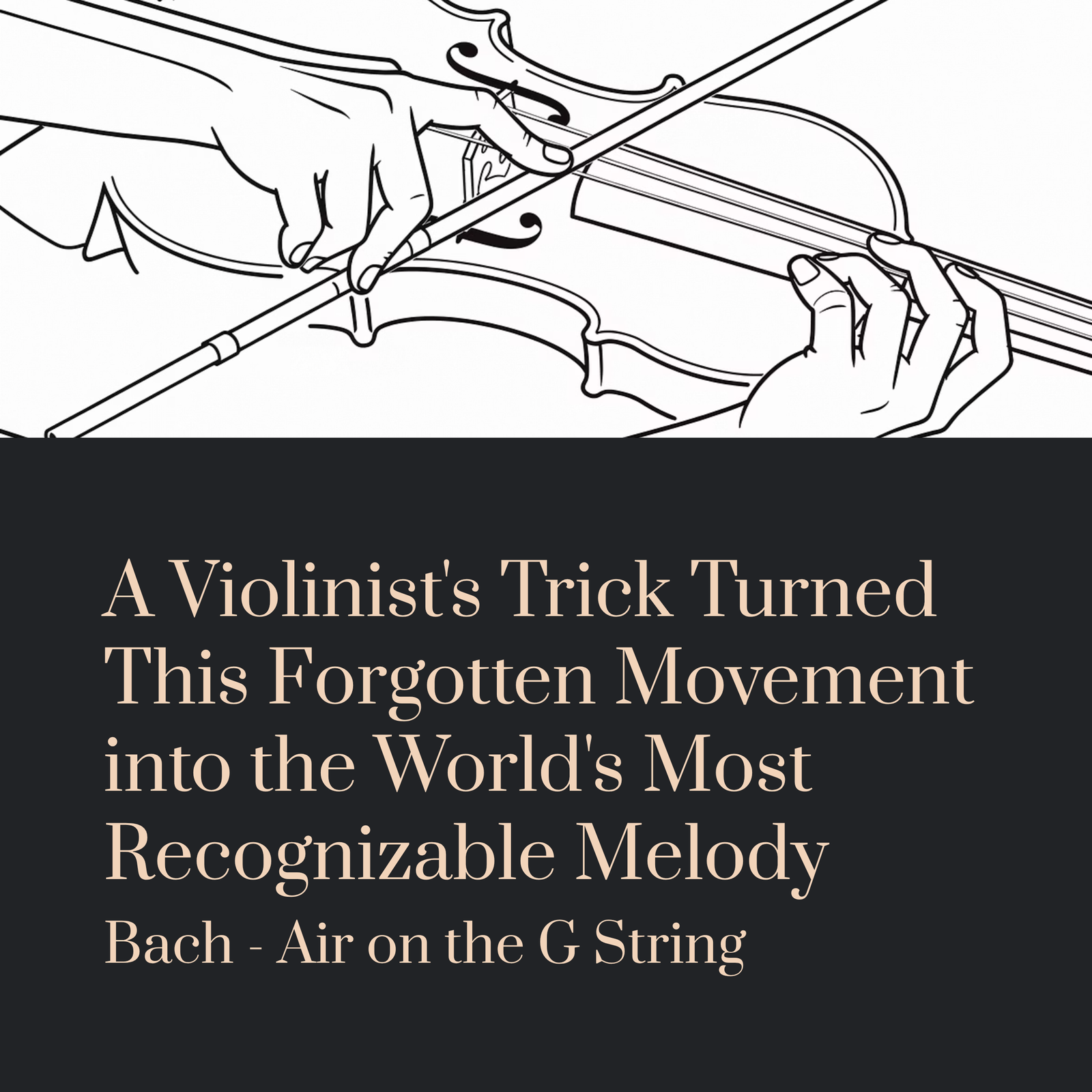 Read more about the article A Violinist’s Trick Turned This Forgotten Movement into the World’s Most Recognizable Melody | Bach – Air on the G String