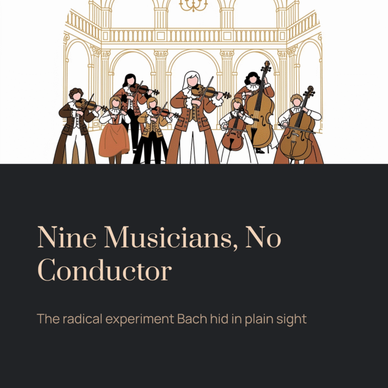 Nine Musicians, No Conductor — The Radical Experiment Bach Hid in Plain Sight | Bach – Brandenburg Concerto No.3, BWV 1048