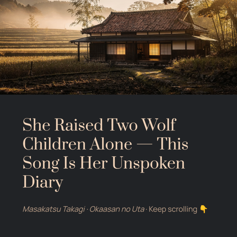 She Raised Two Wolf Children Alone — This Song Is Her Unspoken Diary | Masakatsu Takagi – Okaasan no Uta