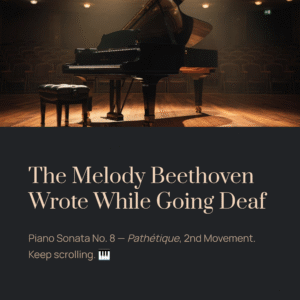 Read more about the article The Melody Beethoven Wrote While Going Deaf — And It Still Consoles Millions | Beethoven – Piano Sonata No.8 Pathétique, 2nd Mov.