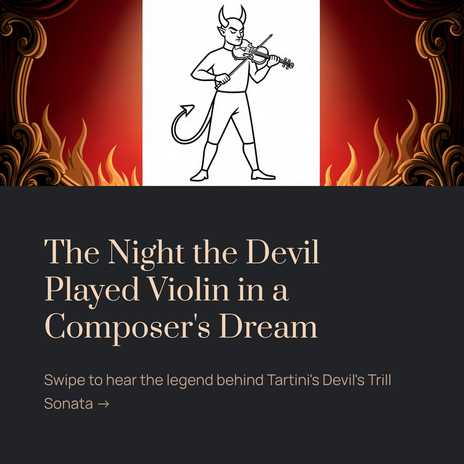 You are currently viewing The Night the Devil Played Violin in a Composer’s Dream | Tartini – Violin Sonata ‘Devil’s Trill