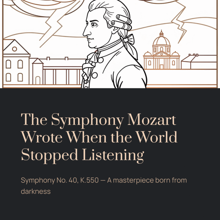 The Symphony Mozart Wrote When the World Stopped Listening | Mozart – Symphony No. 40, K.550, 1st Movement