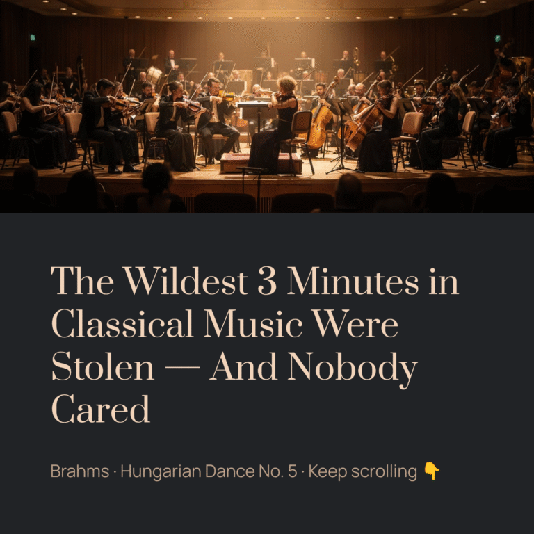 The Wildest Three Minutes in Classical Music Were Stolen — And Nobody Cared | Brahms – Hungarian Dance No. 5