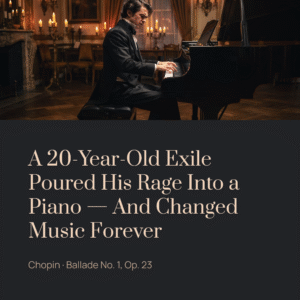 Read more about the article A 20-Year-Old Exile Poured His Rage Into a Piano — And Changed Music Forever | Chopin – Ballade No.1, Op.23