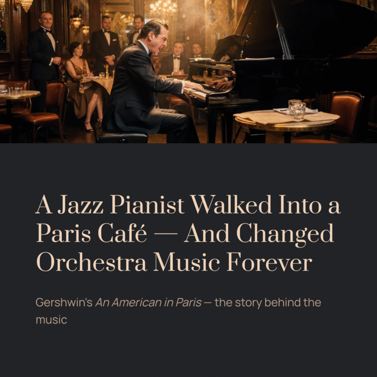A Jazz Pianist Walked Into a Paris Café — And Changed Orchestra Music Forever | Gershwin – An American in Paris
