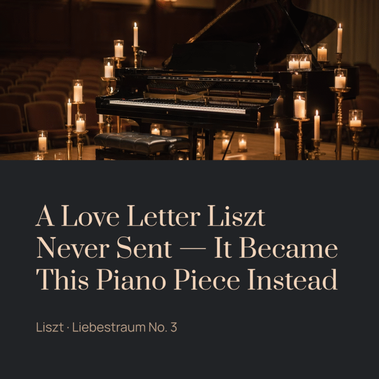 A Love Letter Liszt Never Sent — It Became This Piano Piece Instead | Liszt – Liebestraum No.3