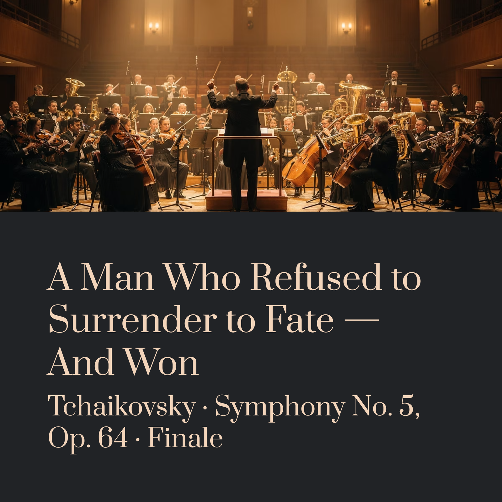 You are currently viewing A Man Who Refused to Surrender to Fate — And Won | Tchaikovsky – Symphony No. 5, Op. 64, Finale