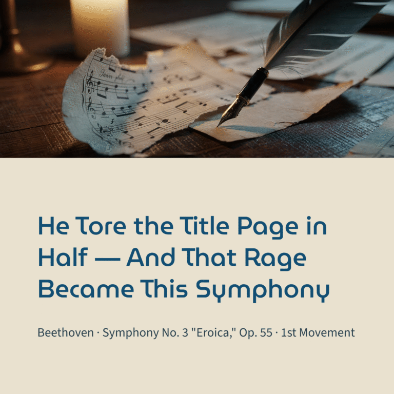 He Tore the Title Page in Half — And That Rage Became This Symphony | Beethoven – Symphony No.3 Eroica, Op.55, 1st mov.