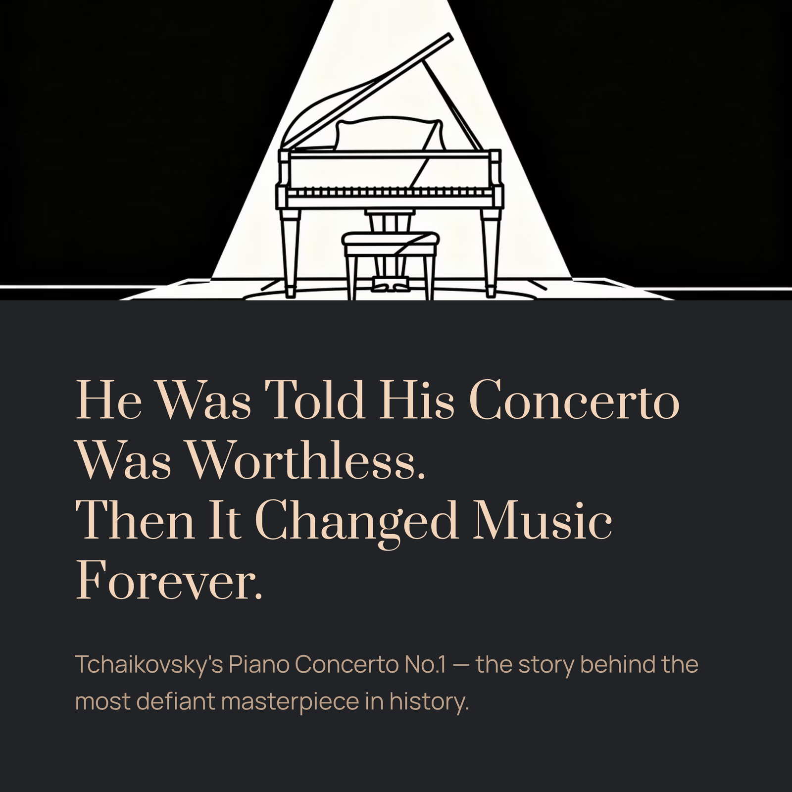 You are currently viewing The 24-Year-Old Who Was Told His Concerto Was Worthless — Then Changed Music Forever | Tchaikovsky – Piano Concerto No.1