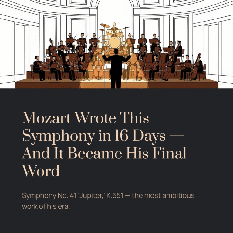 Mozart Wrote This Symphony in 16 Days — And It Became His Final Word | Mozart – Symphony No. 41 ‘Jupiter,’ K.551