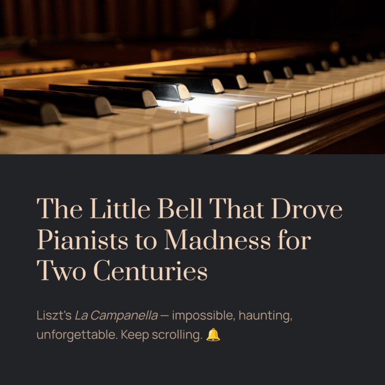 A Little Bell That Drove Pianists to Madness for Two Centuries | Liszt – La Campanella, S.141 No.3