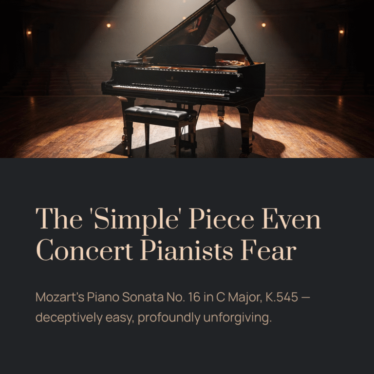 The Most ‘Simple’ Piece That Even Concert Pianists Fear | Mozart – Piano Sonata No.16 in C Major, K.545