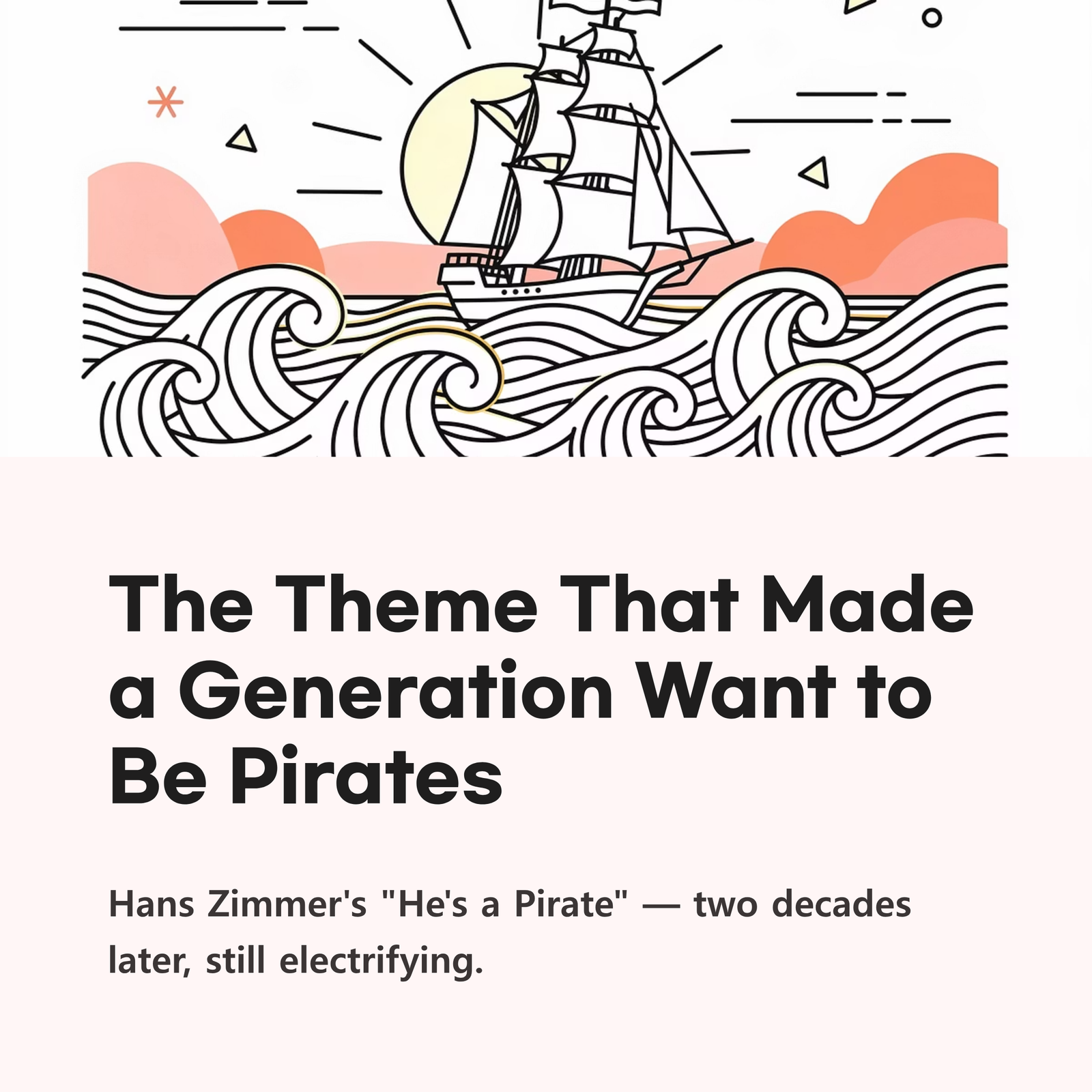 Read more about the article The Theme That Made an Entire Generation Want to Be Pirates | Hans Zimmer – He’s a Pirate
