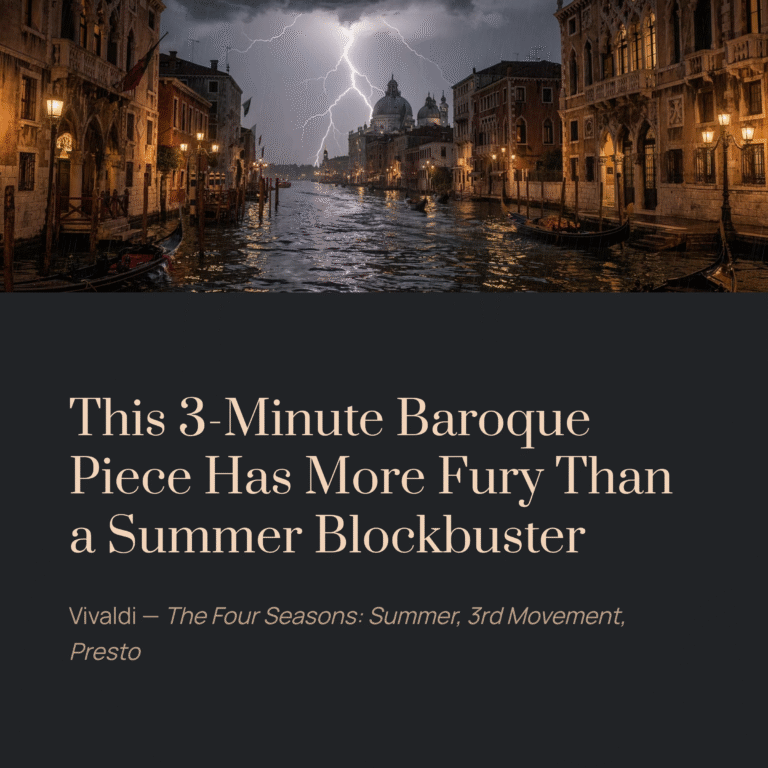 This 3-Minute Baroque Piece Has More Fury Than a Summer Blockbuster | Vivaldi – The Four Seasons: Summer, 3rd Mov. Presto