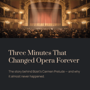 Read more about the article Three Minutes That Changed Opera Forever — and They Almost Never Happened | Bizet – Carmen Prelude