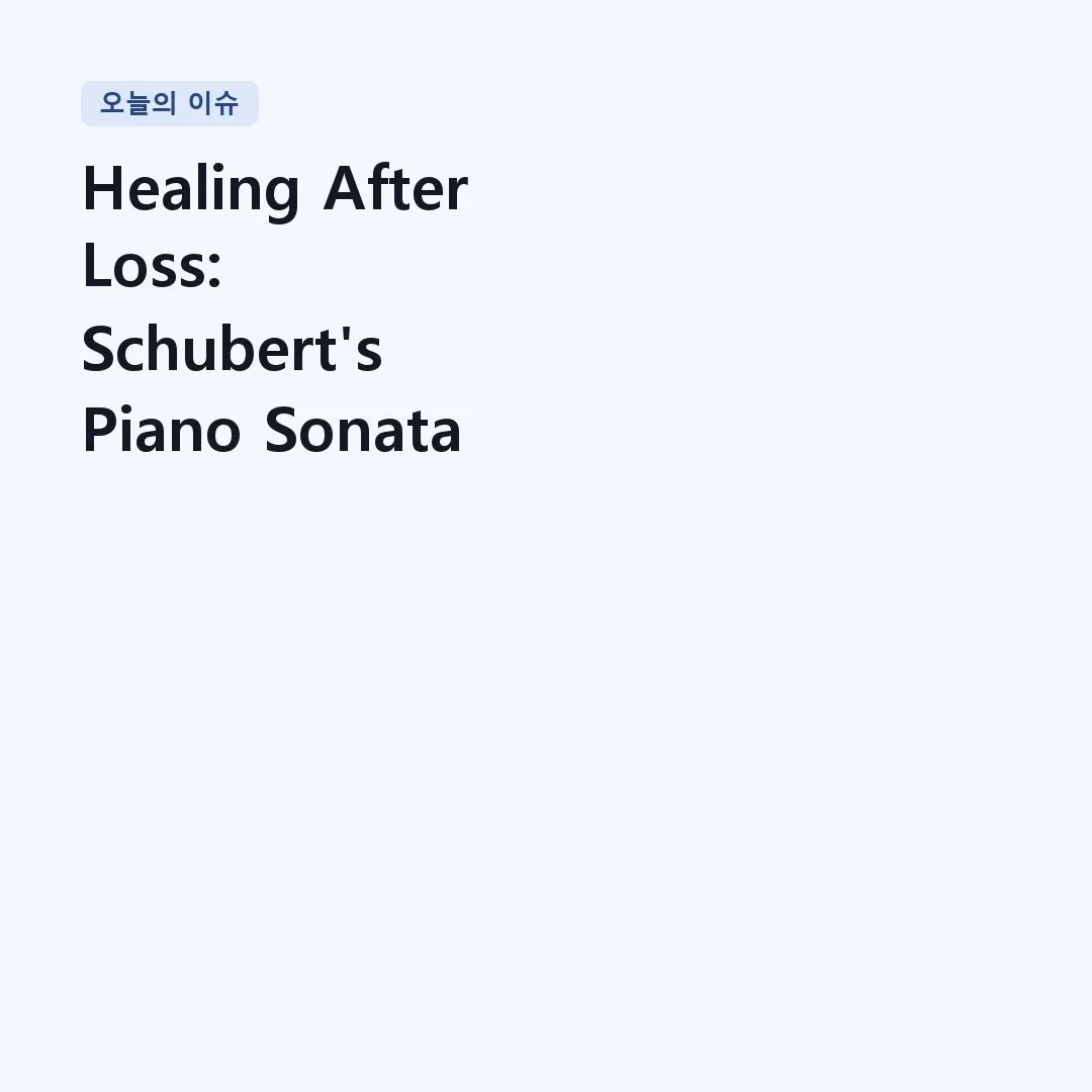 You are currently viewing Healing After Loss: Schubert’s Piano Sonata No. 21 (Andante sostenuto) — The Last Letter of a Dying Man