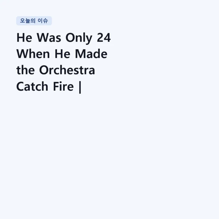 He Was Only 24 When He Made the Orchestra Catch Fire | Richard Strauss – Don Juan, Op. 20